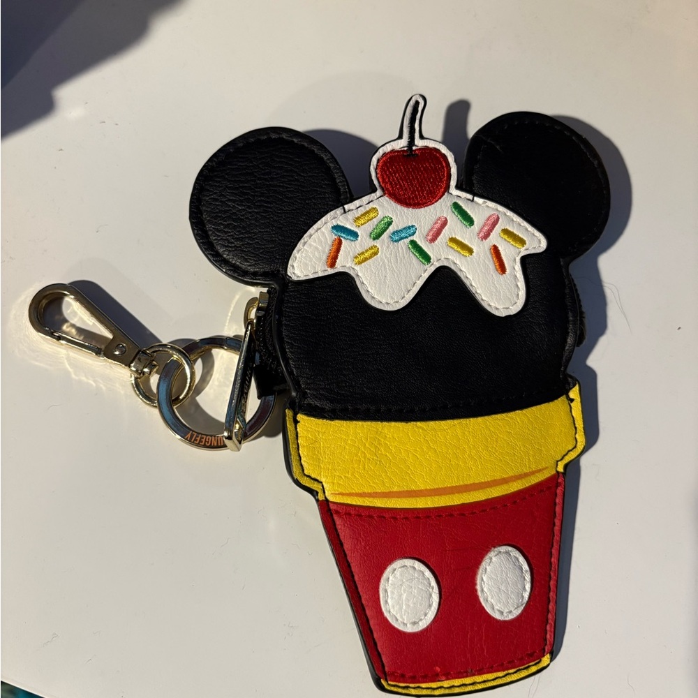 Loungefly Black and Red Mickey Ice Cream Mini Bag